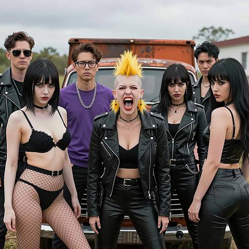 Dynamic Outdoor Scene with Diverse Characters