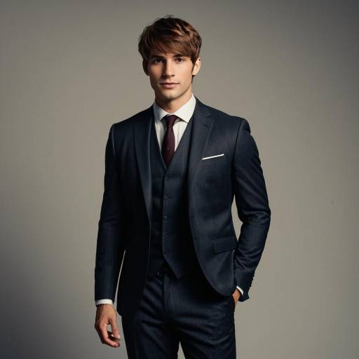 Stylish Man in Modern Classic Suit