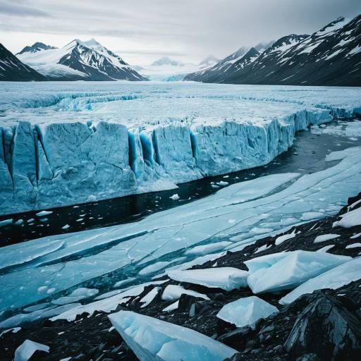 Glacier Drake Ice Formation and Frostbite Tundra