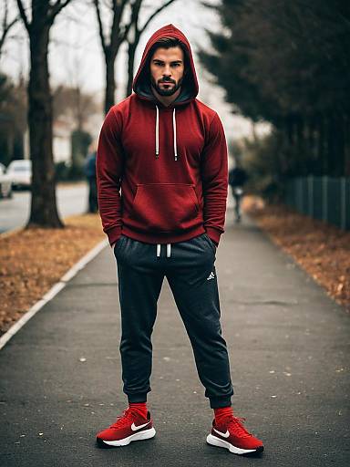 Realistic Male Workout Outfit Portrait