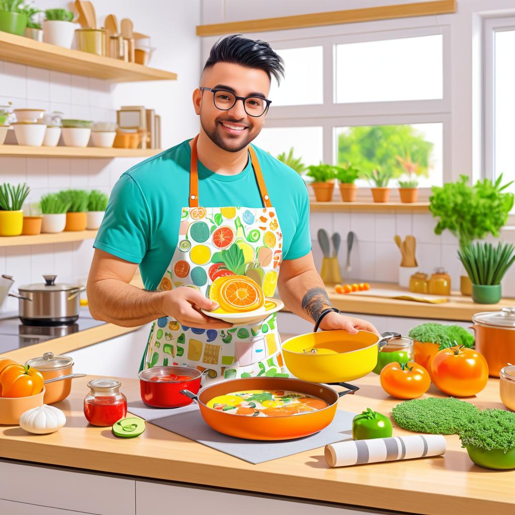 Quirky Foodie in a Bright Kitchen