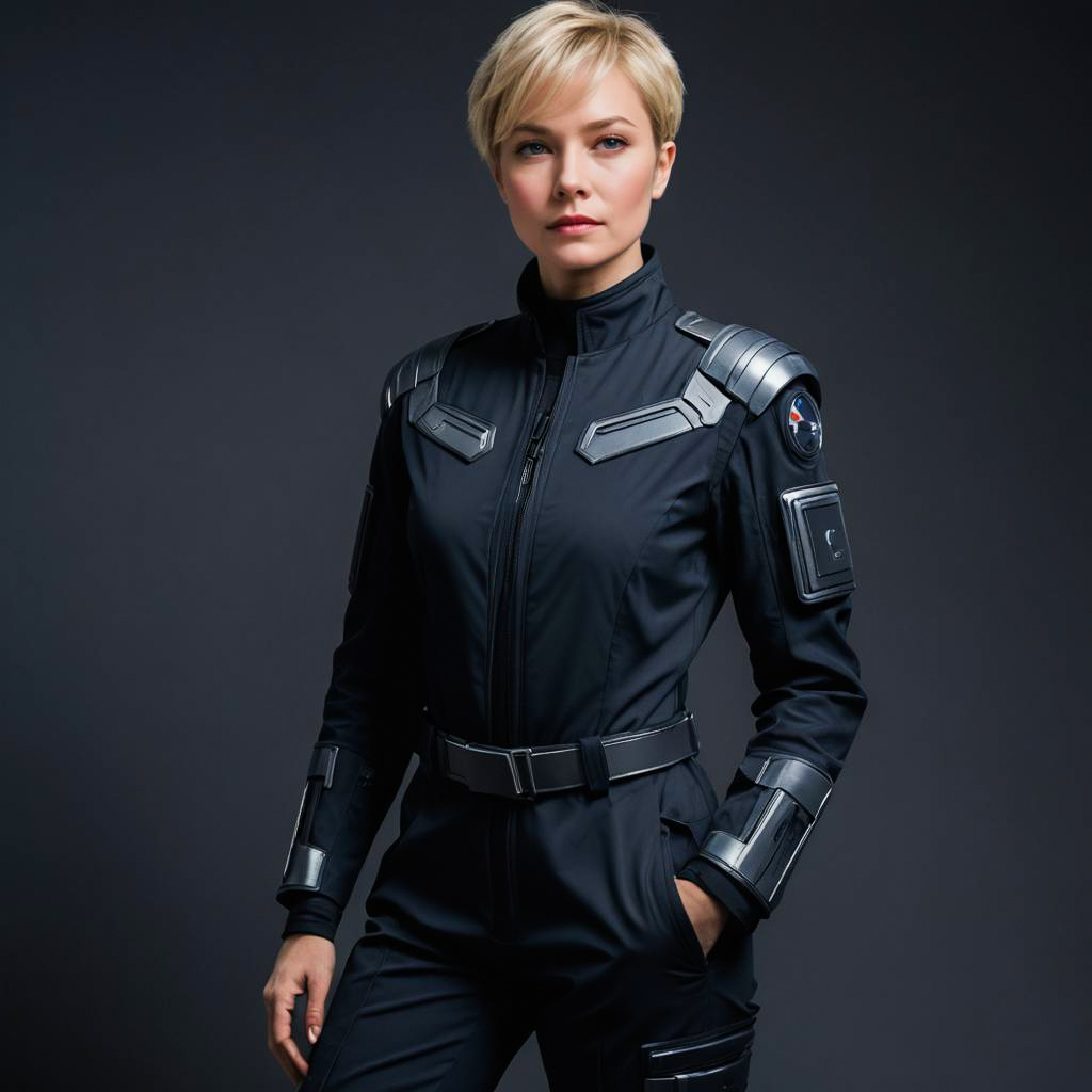 Commanding Spacesuit Fashion Photoshoot