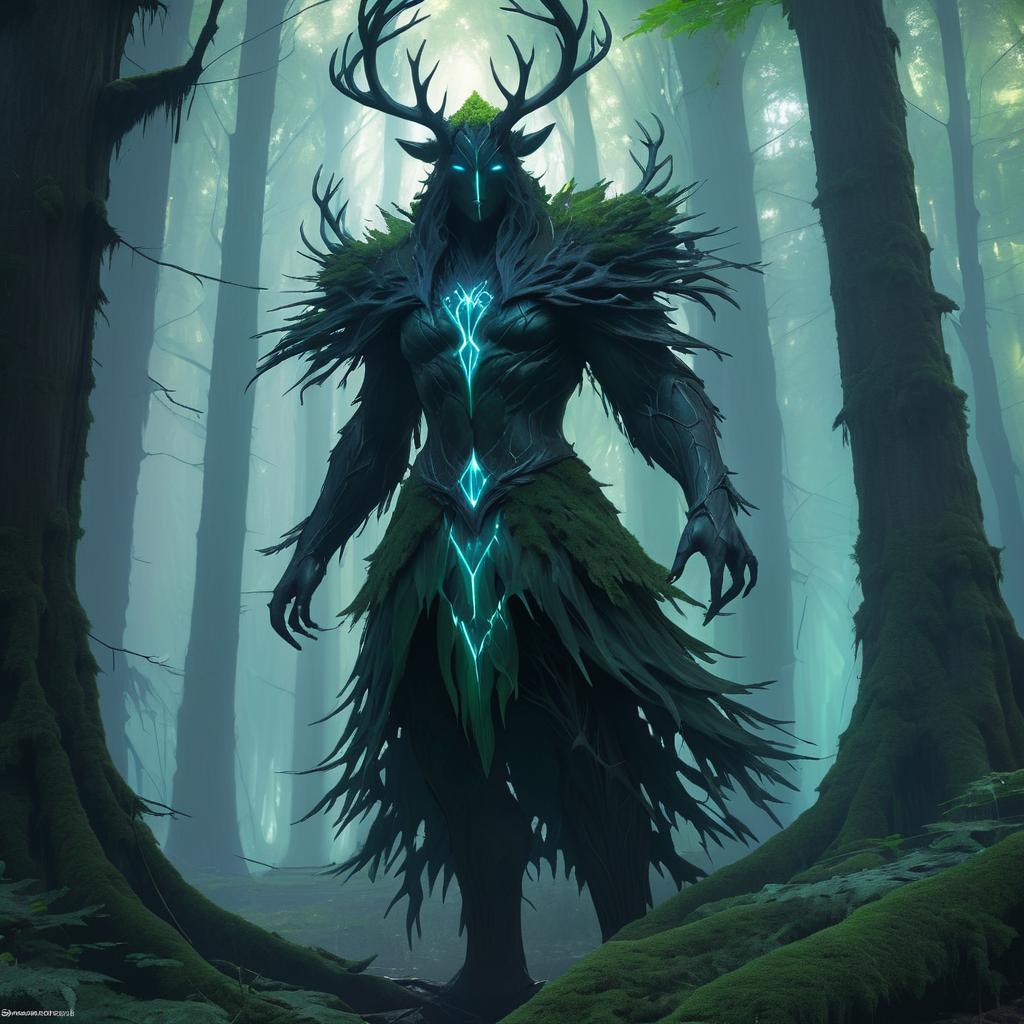 Haunted Forest Spirit Character Concept Art