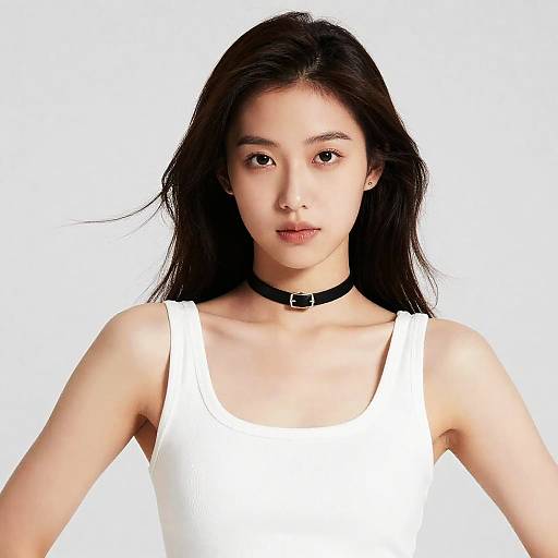 Pop Star Woman in Choker