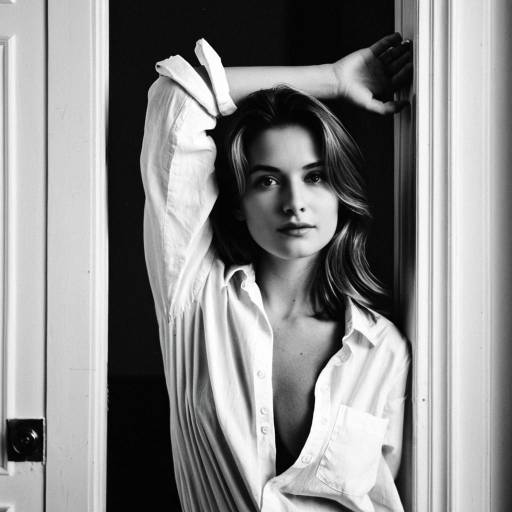 Classic Black and White Portrait of a Woman
