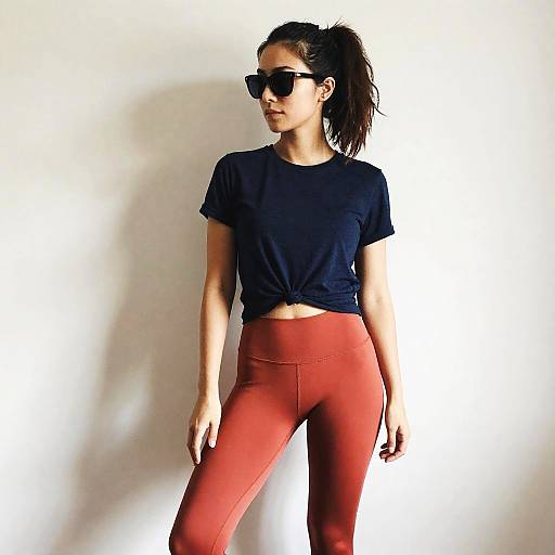 Casual Soccer Mom in Vivid Leggings