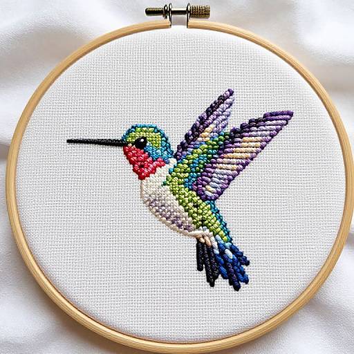 Luxury Hummingbird Embroidery Pattern