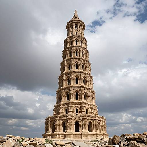 Majestic Tower of Babel Structure
