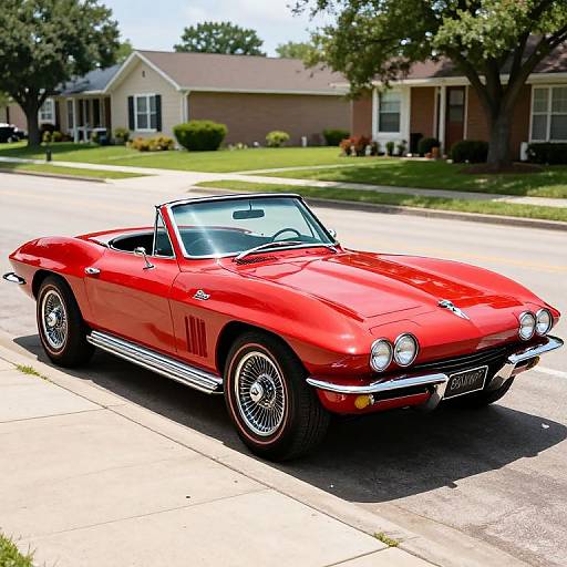 1967 Red Chevrolet Corvette Convertible
