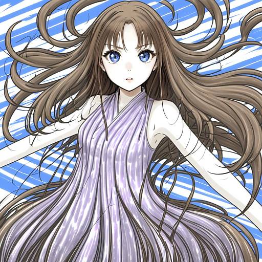 Illustration of Mouri ran, meitantei conan in the style of Beni shake