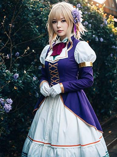 Realistic Violet Evergarden Cosplay Photo