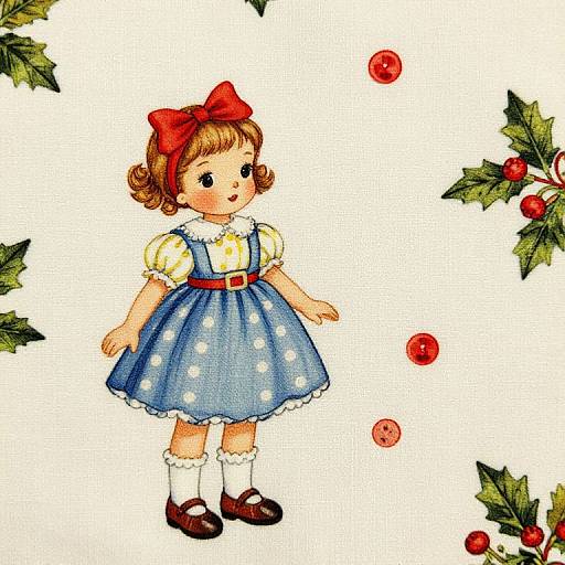 Holly Hobbie Vintage Fabric Design