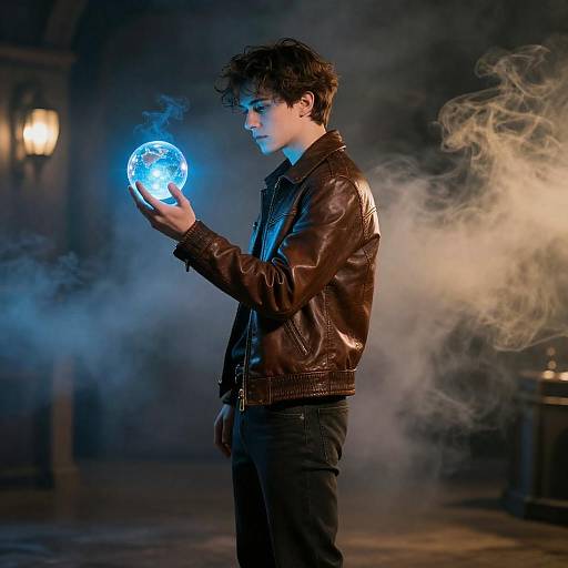 Mystic Youth with Glowing Orb
