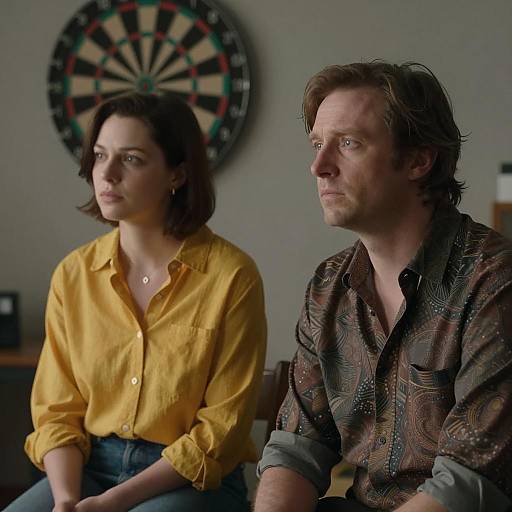 Intimate Portrait in Dimly Lit Setting