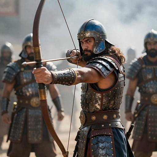 Bearded Archer in Ancient Scale Armor