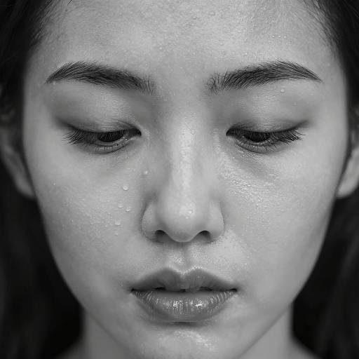 High-Contrast Black and White Portrait