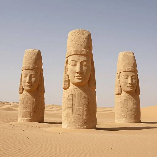 Timeless Desert Monoliths and Silence