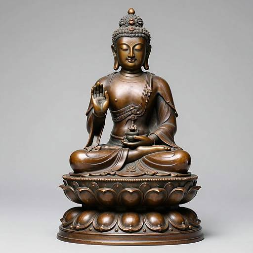Bronze Buddha Manjushri Statue