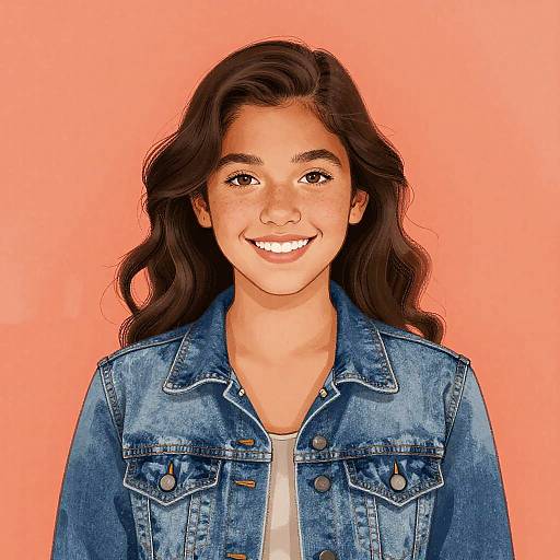 Spray Paint Portrait of Confident Latinx Teen