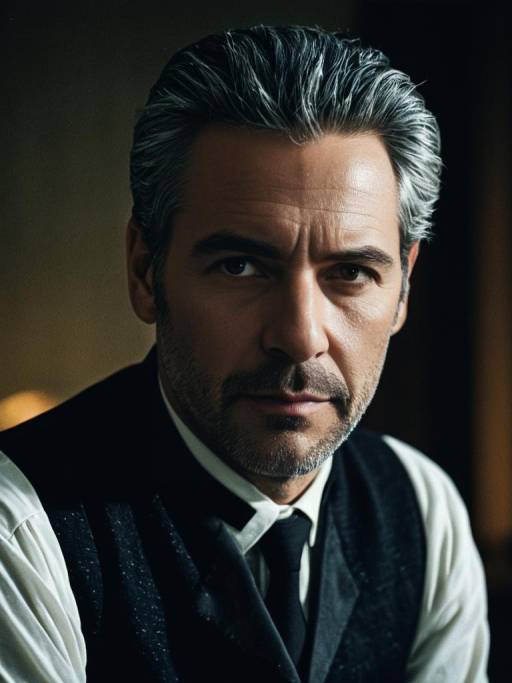 Man in Vintage Formal Attire Headshot