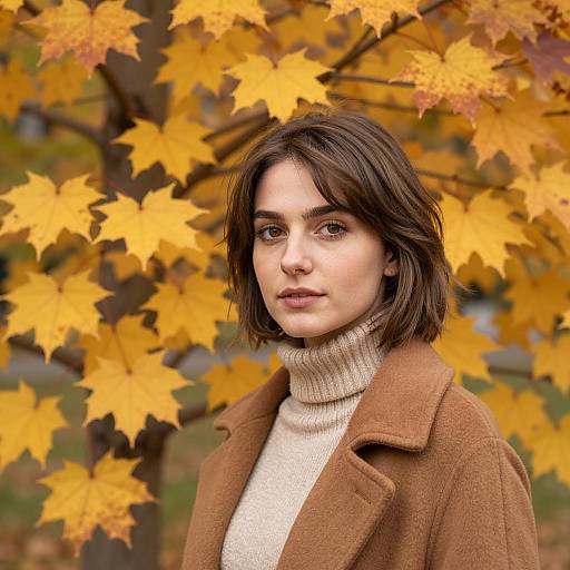 Autumn Portrait of a Young Woman
