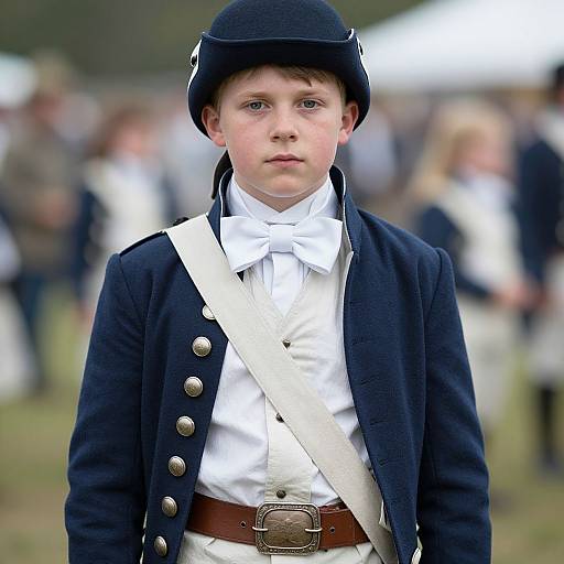 Realistic American Revolution Soldier Portrait