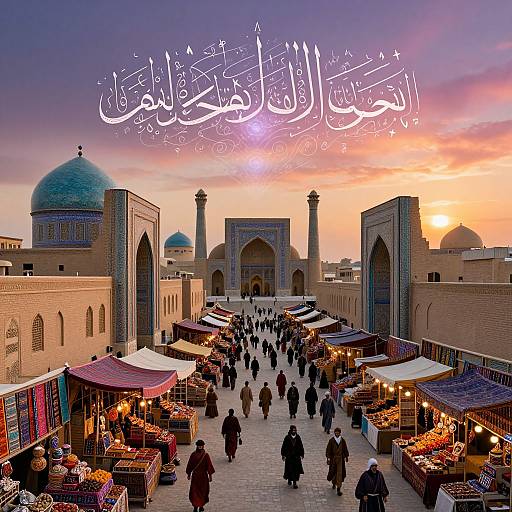 Mythical Persian City Bazaar Concept