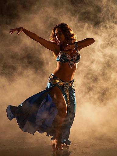 Sapphire Belly Dance in Amber Haze
