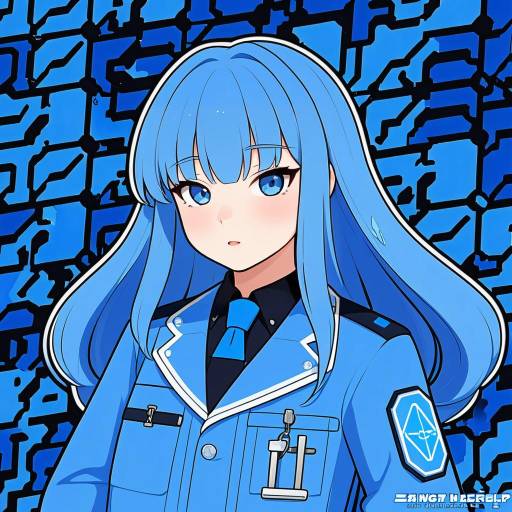 Illustration of <key> (blue archive), blue archive in the style of Kuroonehalf