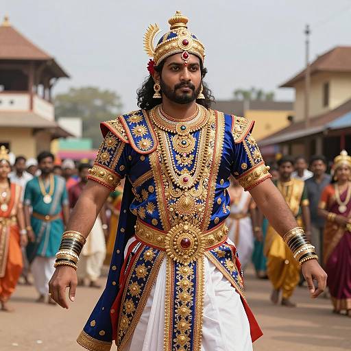 Photorealistic Ancient Indian King Costume