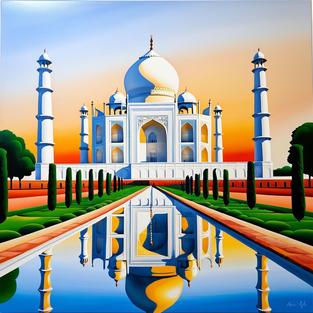 Taj Mahal Inspired by Georgia O'Keeffe