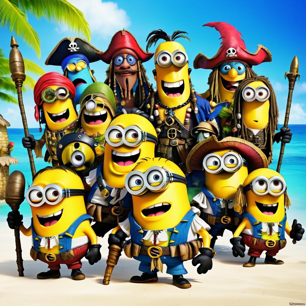 Minions Meet Pirates: A Colorful Adventure