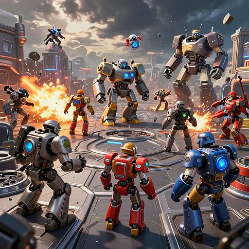 Chaotic Robot Battle Royale Warzone