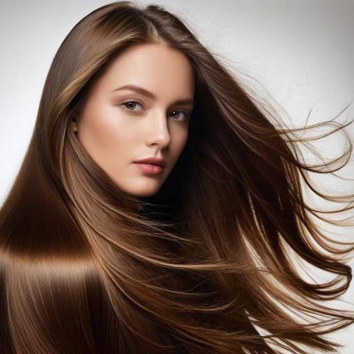 Realistic Portrait with Flowing Hair