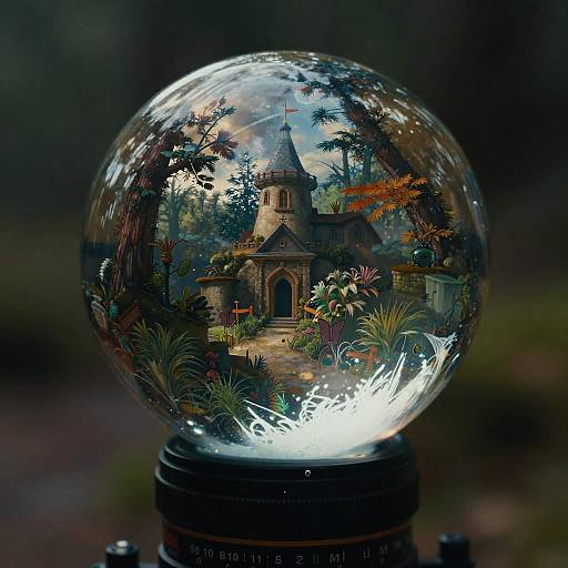 Thomas Cole Fantasy Glass Sphere