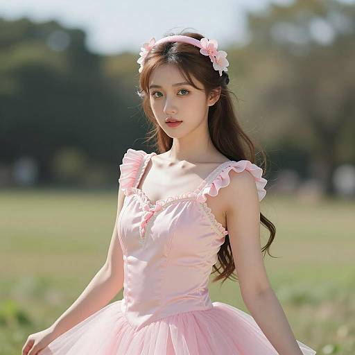 Photorealistic Tutu Portrait in Natural Light