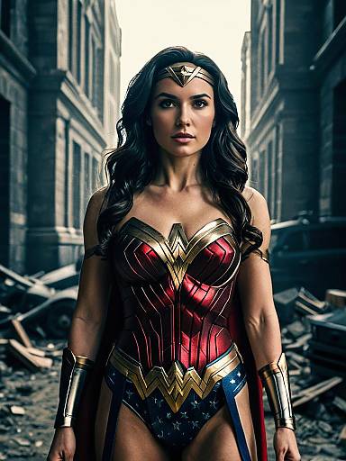 Cinematic Wonder Woman Editorial Superhero Portrait