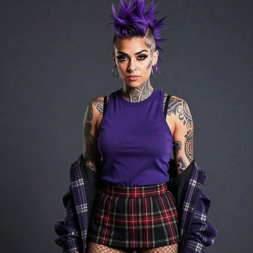 Hyperrealistic Punk Portrait of Gugu