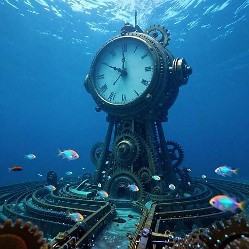 Surreal Underwater Mechanical Realm