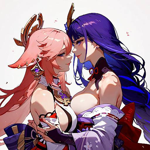 Genshin Impact: Yae Miko & Raiden Shogun