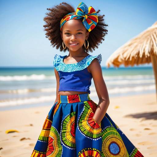 Vibrant Portrait of Young African Girl Vibrant Portrait of Young African Girl