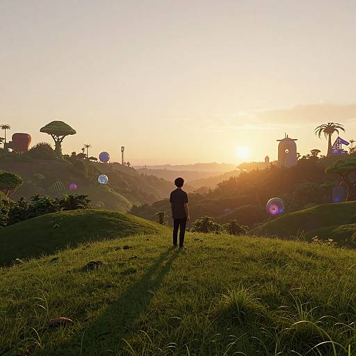 Twilight Solitude Meets Fantasy Nature