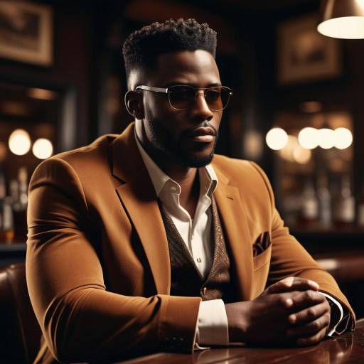 Stylish Charismatic Man at Pub