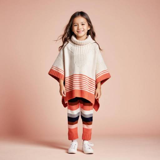 Smiling Child in Colorful Knitwear