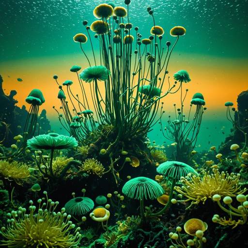 Underwater Harvesters Amidst Fungus Worlds Underwater Harvesters Amidst Fungus Worlds
