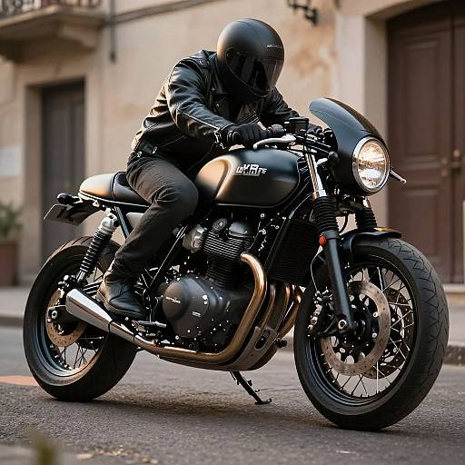 Vintage Cafe Racer Motorcycle Photography