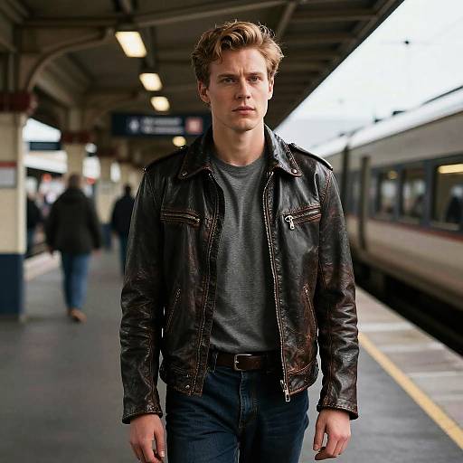 Jonathan Kent in Train Station