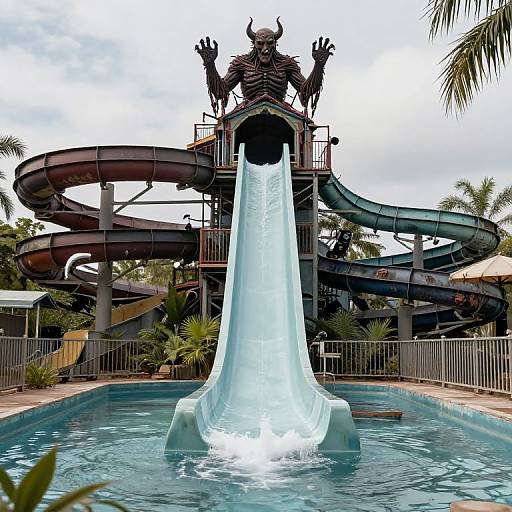 Abandoned Demon-Themed Water Park
