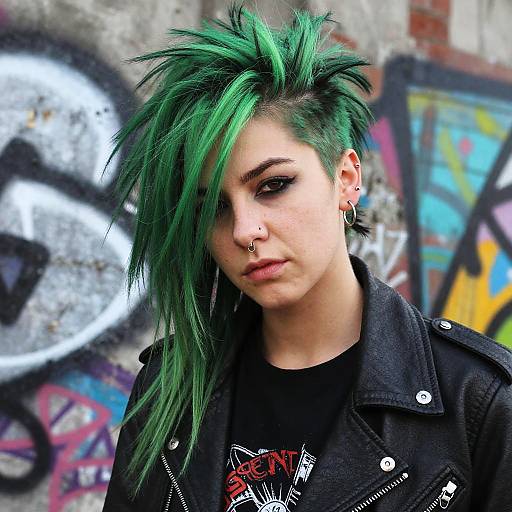 Edgy Punk Rock Urban Portrait