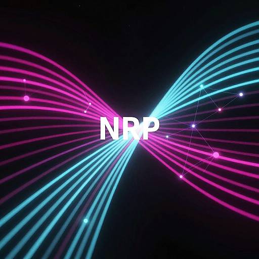 Neon Network Data Streams Visualization